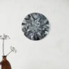 realistic painting of round drop shaped grey diamond realistic painting of round drop shaped grey diamond