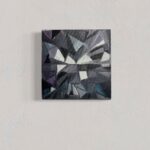 square realistic painting of diamond