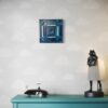 Depth of Sapphire Light - Ralistic Painting of Blue Diamond