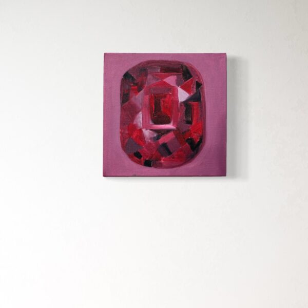 Buy Luxury Ruby Oil Painting – Royal Ruby Radiance | Handmade Canvas Art Buy Luxury Ruby Oil Painting – Royal Ruby Radiance | Handmade Canvas Art