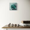 Echoes of Emerald Brilliance realistic emerald oil paining on wall Echoes of Emerald Brilliance realistic emerald oil paining on wall
