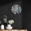 realistic painting of round shaped grey diamond realistic painting of round shaped grey diamond