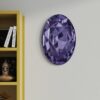 The Crystal Eye’s Gaze A purple realistic oil painting of sapphire on a wall The Crystal Eye’s Gaze A purple realistic oil painting of sapphire on a wall