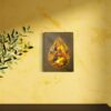 Tear Shaped realistic oil painting in diamond shape on canvas hanging on wall Tear Shaped realistic oil painting in diamond shape on canvas hanging on wall